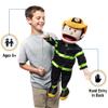 25" Fireman, Peach Male, Full Body, Ventriloquist Style Puppet view 2