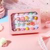 PinkSheep Little Girl Jewel Rings Pink,Adjustable Princess Ring Set in Gift Box,Kids Dress Up Rings for Ages 3-12 with Butterfly, Fox, Rainbow Pretend Play Gift (Mat) view 2