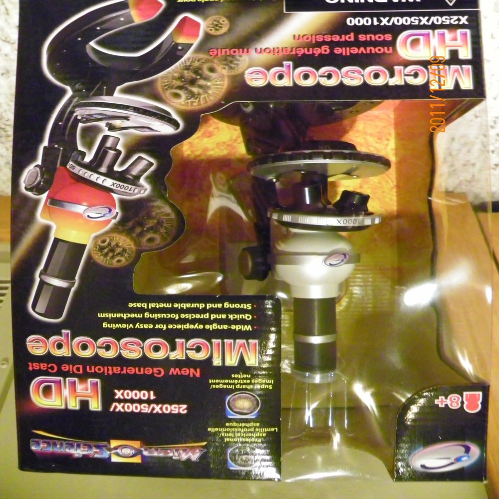 250 X/ 500x/1000x Hd New Generation Die Cast Microscope