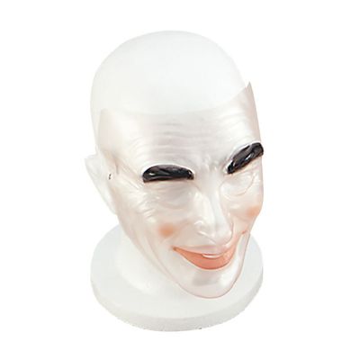 Bristol Novelty PM064 Transparent Male Mask, Mens, Multi-Colour, One Size