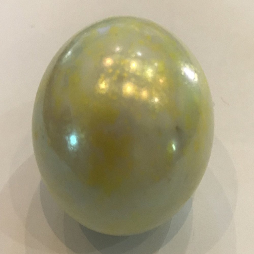 Moon Marble Co. 35mm / 1 3/8" Yellow Astroid Jumbo