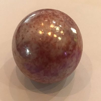 Moon Marble Co. 35mm / 1 3/8" Red Astroid Jumbo