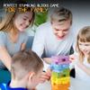 Pidoko Kids Wooden Stacking Building Blocks (49 Pcs) - Colorful Tumbling Blocks Board Games for Family Game Night - Montessori Toys Gifts, Includes Storage Bag view 2