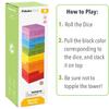 Pidoko Kids Wooden Stacking Building Blocks (49 Pcs) - Colorful Tumbling Blocks Board Games for Family Game Night - Montessori Toys Gifts, Includes Storage Bag view 4
