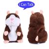 BestLand Plush Interactive Toys PRO Talking Hamster Repeats What You Say Electronic Pet Chatimals Mouse Buddy for Boy and Girl, 5.7 x 3 inches, Brown view 2