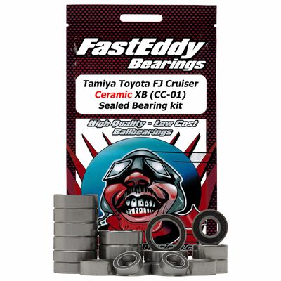 FastEddy Bearings Compatible with Tamiya Toyota FJ Cruiser XB (CC-01) Ceramic Rubber Sealed Bearing Kit