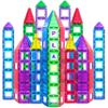 Magnetic Tiles Building Blocks - 113pcs Advanced Set - STEM Toys for 3+ Year Old Boys and Girls -Strongest Magnets - Includes 13 Piece Insert Alphabet Cards - Learning by Playing view 2