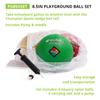 Champion Sports Rhino Playground Ball Set, 8.5"D -Two-Ply, Nylon Wound - Set of 6 Colors With Bag and Pump view 2