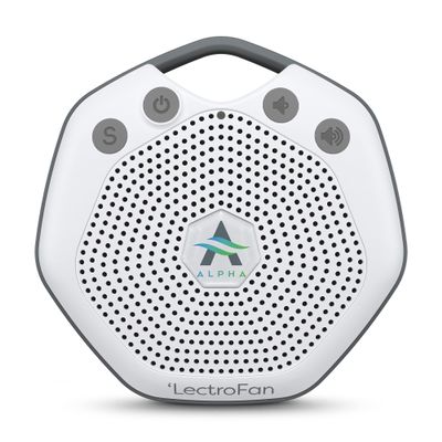 Adaptive Sound Technologies LectroFan Alpha Portable Sleep Sound Machine - Rechargeable White Noise Machine for Crib, Stroller, Car Seat & More - 7 Non-Looping Sounds - for Travel, Bedroom, Nursery