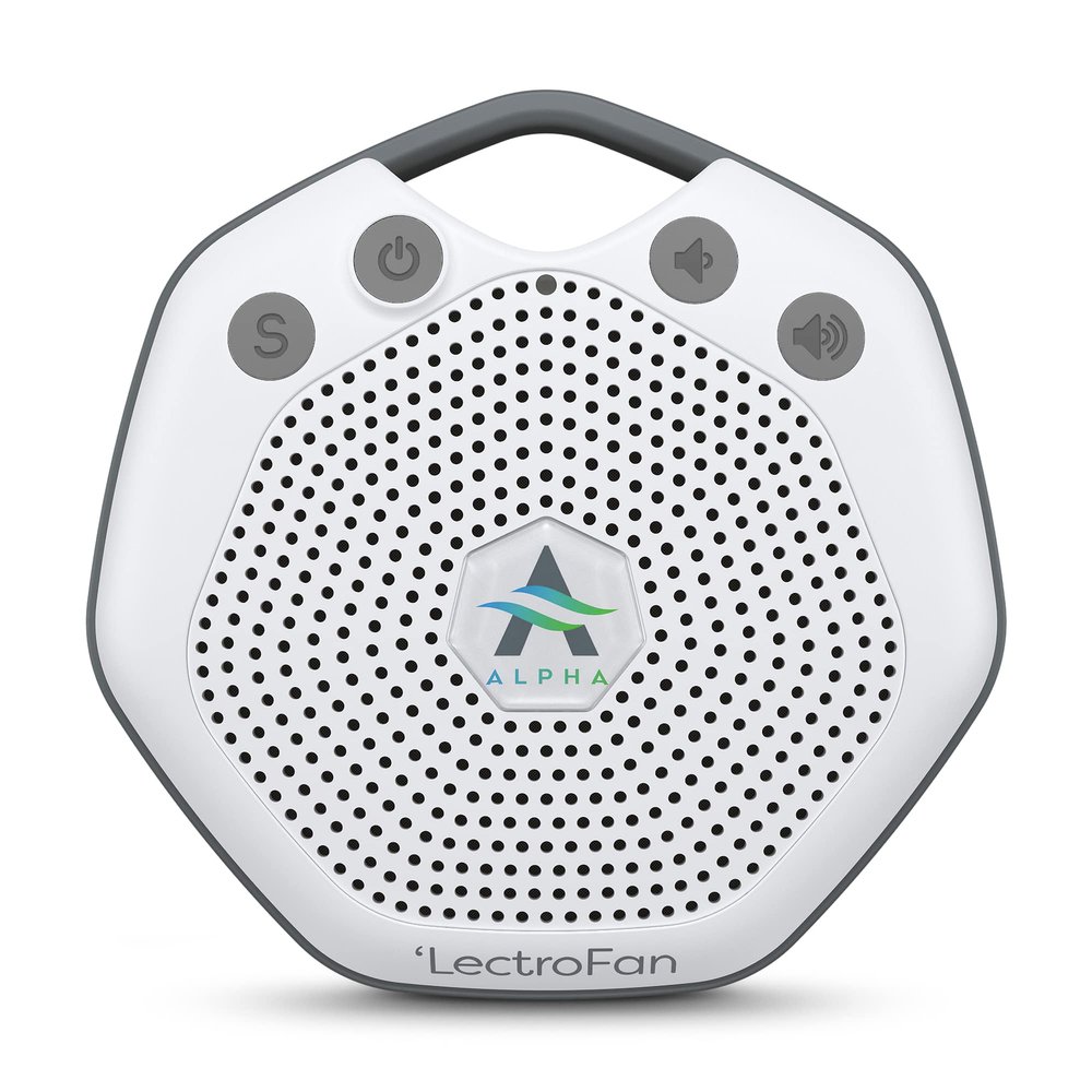 Adaptive Sound Technologies LectroFan Alpha Portable Sleep Sound Machine - Rechargeable White Noise Machine for Crib, Stroller, Car Seat & More - 7 Non-Looping Sounds - for Travel, Bedroom, Nursery