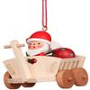 ORNMNT-SANTA IN WAGON EACH view 1
