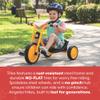 Angeles Kids Tricycle, Toddler Tricycle with Solid Airless Rubber Tires, Kids Bike for Preschools and Daycare, Ages 4+, MyRider 6" Tall Seat view 2