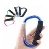 2X Carabiner Hook - 5.4" Large Aluminum D-Style Carry Handle with Sponge for Shopping Bags Handbag Tote Stroller Carrying view 3