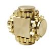 DMaos Fidget Cube Spinner, Linkage 4 Gears Figity Spin Finger Games, Metal Brass with Super Smooth Bearings, Durable Mechanics Romoveable, Small Premium Figit Toy - Gold view 1