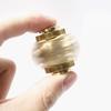 DMaos Fidget Cube Spinner, Linkage 4 Gears Figity Spin Finger Games, Metal Brass with Super Smooth Bearings, Durable Mechanics Romoveable, Small Premium Figit Toy - Gold view 3