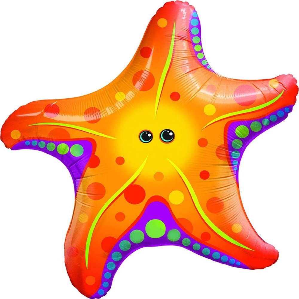 30" Super Sea Star Helium Shape