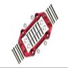 Aluminium Servo Mount for Arrma 1:8 KRATON 6S / Outcast 6S / Notorious 6S / KRATON 6S V5 / Notorious 6S V5 / 1:7 FIRETEAM 6S Upgrades - 1 Set Red view 1