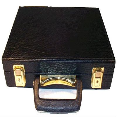 500+ Poker Chip Black Heavy Duty Case Casino Style w/Keys