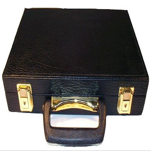 500+ Poker Chip Black Heavy Duty Case Casino Style w/Keys