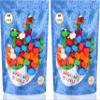 Hanukkah Dreidels 200-Pack Multicolor Plastic Chanuka Draydels with English Transliteration, Includes Dreidel Game Instruction Cards (200-Pack) view 2