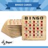 Regal Bingo Bulk Bingo Cards with Sliding Windows - Reusable Bingo Game Cards for Adults Large Group - 10 Pack, Woodgrain view 2