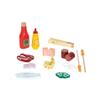 Hape Wooden Gourmet Grill and Shish Kabob| Pretend Playset Cooking Sets with Play Food for Kids view 3