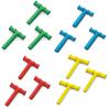 Chewy Tubes, 12 Pack - 3 Green (Knobby), 3 Blue (Large), 3 Red (Medium) and 3 Yelolw (Small) Chewy Tubes - Pediatric and Adult Sensory Treatment Tool view 1