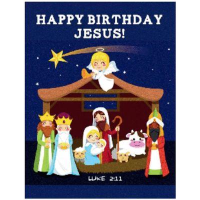 10 Pack Happy Birthday Jesus Nativity Magnets  Luke 2:11 Christian Gifts