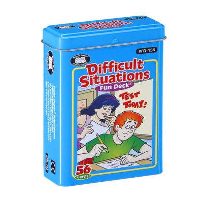 Super Duper Publications | Difficult Situations Fun Deck | Social Skills and Safety Flash Cards | Educational Learning Materials for Children