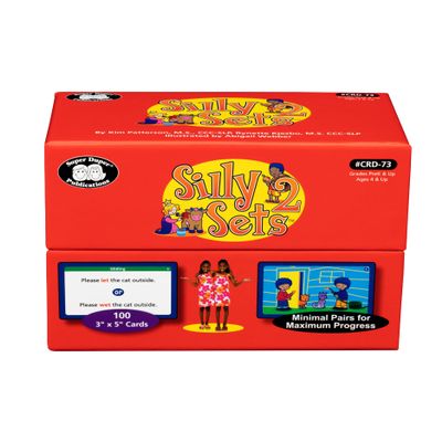 Super Duper Publications | Silly Sets 2 Minimal Pairs for Maximum Progress Fun Deck | Listening Skills and Language Development Flash Cards | Educational Learning Materials for Children