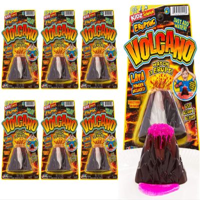 2Chill Small Erupting Volcano Toy (6 Pack) Kids Volcano Science Kit, Educational STEM Toy, Science Experiment Set, Classroom Prizes & Birthday Party Favors. 5429-6