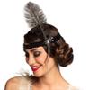 Boland 00620 Charleston Headband, Black, One Size view 1