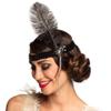 Boland 00620 Charleston Headband, Black, One Size view 2