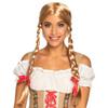 Boland Oktoberfest Heidi Blonde Wig and Bows view 1