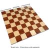 Zelus Borderless Tournament Chess Board with Inlaid Mahogany Wood, Large 18 x 18 Inch, Board Only view 2