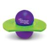 Geospace Original LED AIR POGO Jumper Deluxe with Motion-Activated Lights, Indoor or Outdoor Trick Bounce Board for Boys, Girls, Teens Ages 6+ or up to 160 lbs, Pump Included (Purple/Green) view 1
