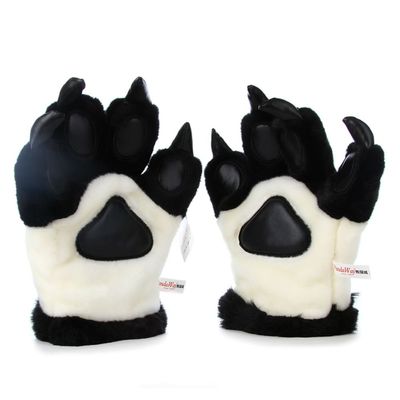 1 Pairs Cute Lifelike Panda Gloves Panda Paws Winter Warm Gloves