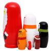 Debbieicy 6Pcs Beautiful Handmade Wooden Russian Nesting Dolls Santa Claus Matryoshka Dolls Gift for Christmas and Birthday - Stacking Doll Set of 6 from 6" Tall (Santa 6) view 3