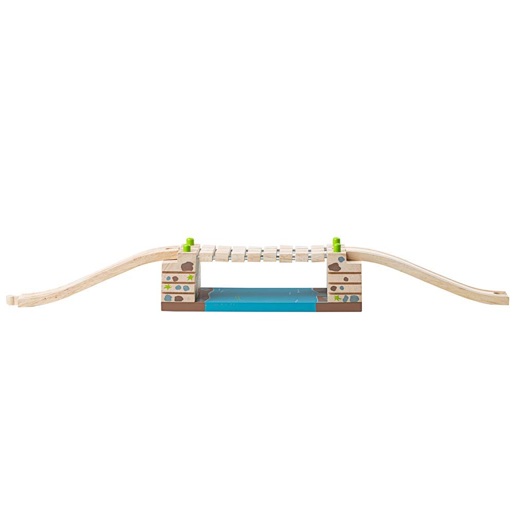 Bigjigs Rail Clickety Clack Bridge - Other Major Wooden Rail Brands are Compatible
