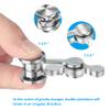 Duomishu Fidget Spinner, Ultra Durable Stainless Metal Focus Finger Spinning Toy, Stress Relief Boredom Killing Time Sensory Toys for Adults & Kids view 2