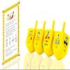 The Dreidel Company Hanukkah Dreidel with Hebrew & English Transliteration Draydel (4-Pack) view 3