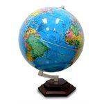 English Administrative Region 32CM PVC ocean blue version Globe (aluminum frame. wooden chassis)(Chinese Edition)