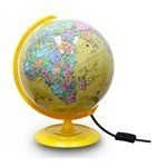 20CM PVC English Administrative Region Marine yellow version Globe (light type)(Chinese Edition)