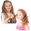Makeup and Hair Styling Doll Head Toy Kit - Kids Pretend Play Set with Real Washable Cosmetics and Style Accessories for Little Girls view 4