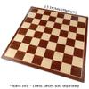 Erebus Chess Board with Inlaid Mahogany Wood, Medium 13 x 13 Inch, Board Only view 2