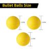 100 Pcs Rounds Refill Compatible Balls, Yellow Foam Balls for MXV-1200 XV-700 Blasters and Other Rival Toy Balls Refill Pack view 3