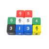 Assorted Opaque Dice with Numbers D6 16mm (5/8in) Pack of 10 Dice Koplow Games view 1