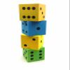 Assorted Foam Dice with Black Dots D6 100mm (4in) Pack of 4 Koplow Games view 2