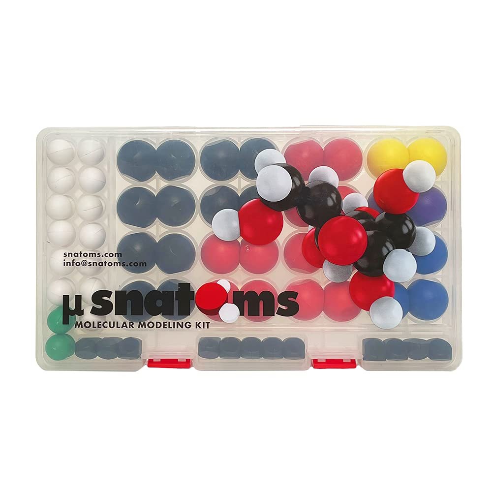 Snatoms MicroSnatoms Magnetic Molecular STEM Kit by Veritasium | Intro to Atoms, Molecules, Bonding, Chemistry | Science | Magnetic Molecular Modeling Complete Set | Innovative Educational Tool