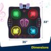 Kidzlane Electronic Dance Mat for Kids 8-12, Wireless Kids' Dance Pad with Bluetooth/AUX, Built-in Music, 5 Challenge Levels, 4 Modes - Interactive Toys for Children, Ages 6 and Up view 3